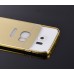 Samsung Galaxy Grand Prime - Shiny Mirror 2 in 1 Aluminium Bumper Protective Phone Cover Case - Gold